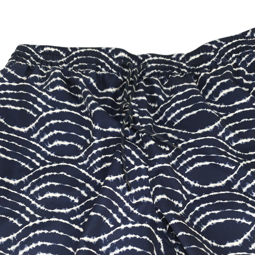 Murano Swimwear Trunks Mens XL Blue White Beach Vacation Lined Pockets Surf Soft - Picture 2 of 11